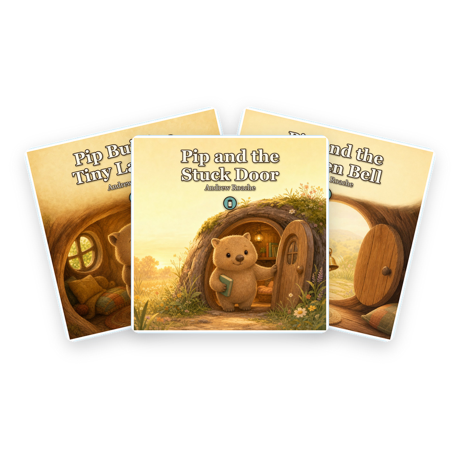 All five Pip's Little Projects paperbacks shown together as a complete set.