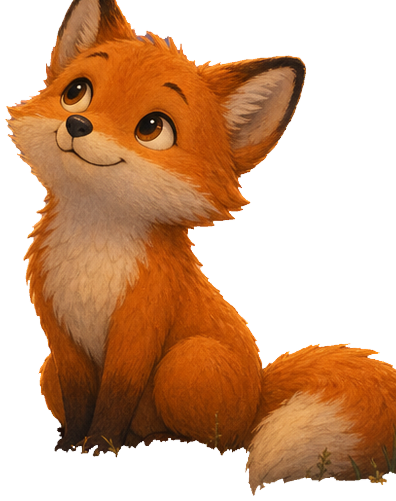 Mira the fox from Oliver and the Lantern Path