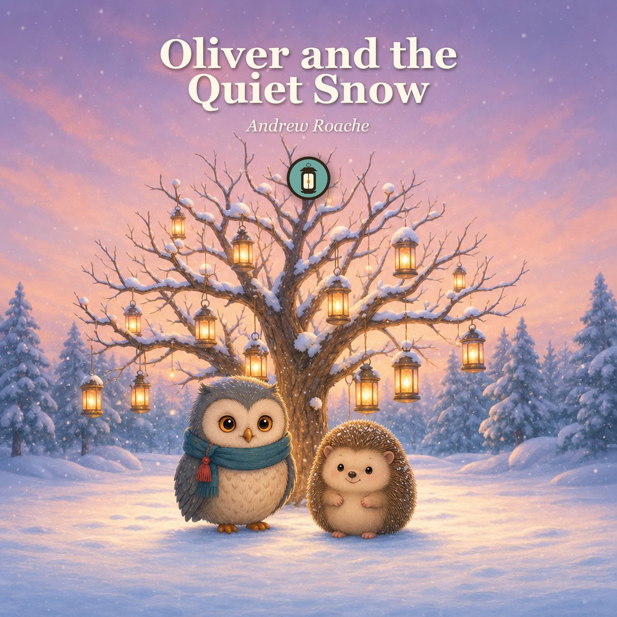 Oliver and the Quiet Snow - picture book cover by Lantern Path Books.