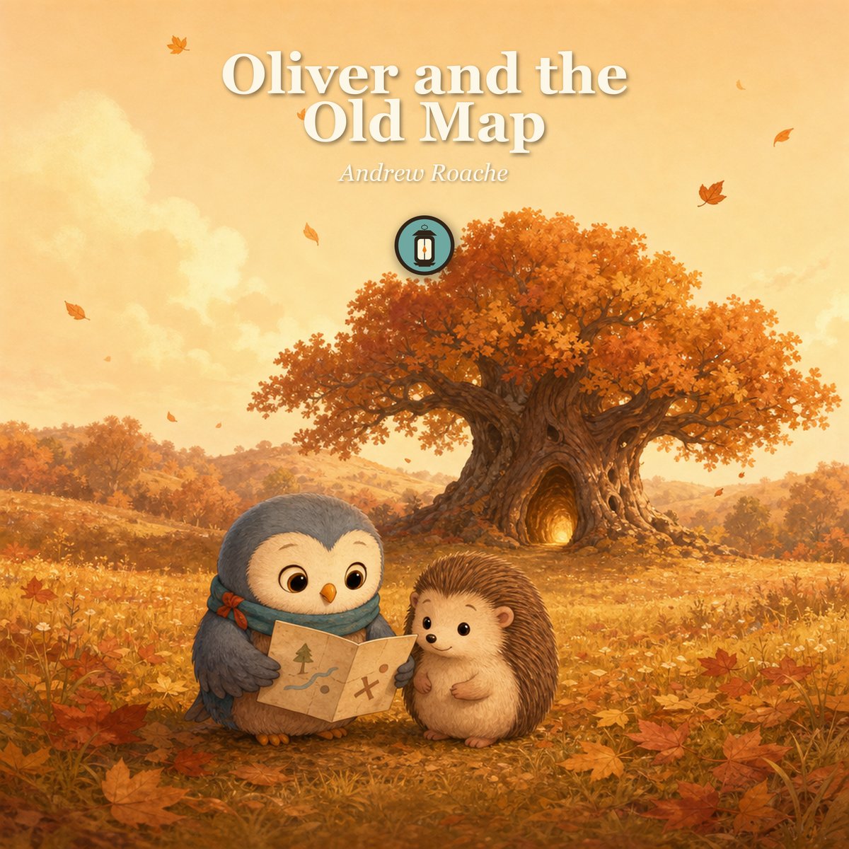 Oliver and the Old Map - picture book cover by Lantern Path Books.