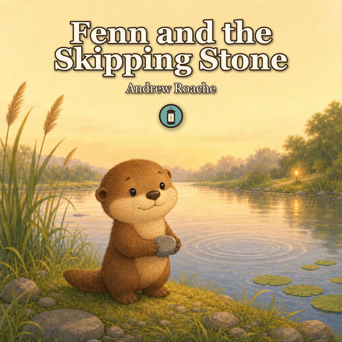Fenn and the Skipping Stone - picture book cover by Lantern Path Books.