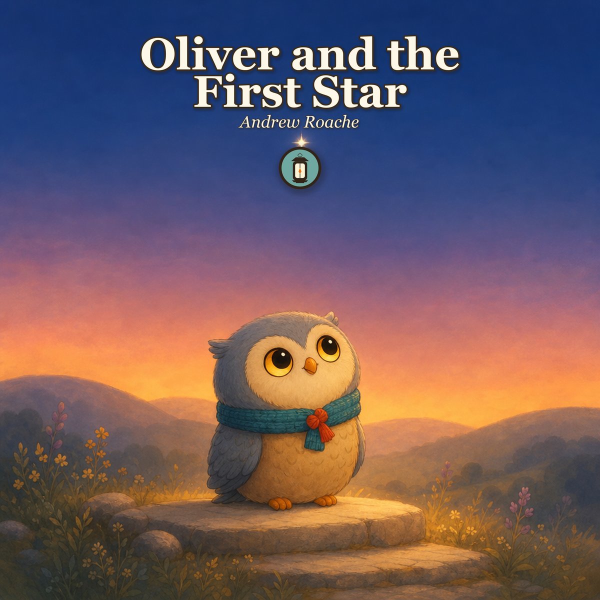 Oliver and the First Star - picture book cover by Lantern Path Books.