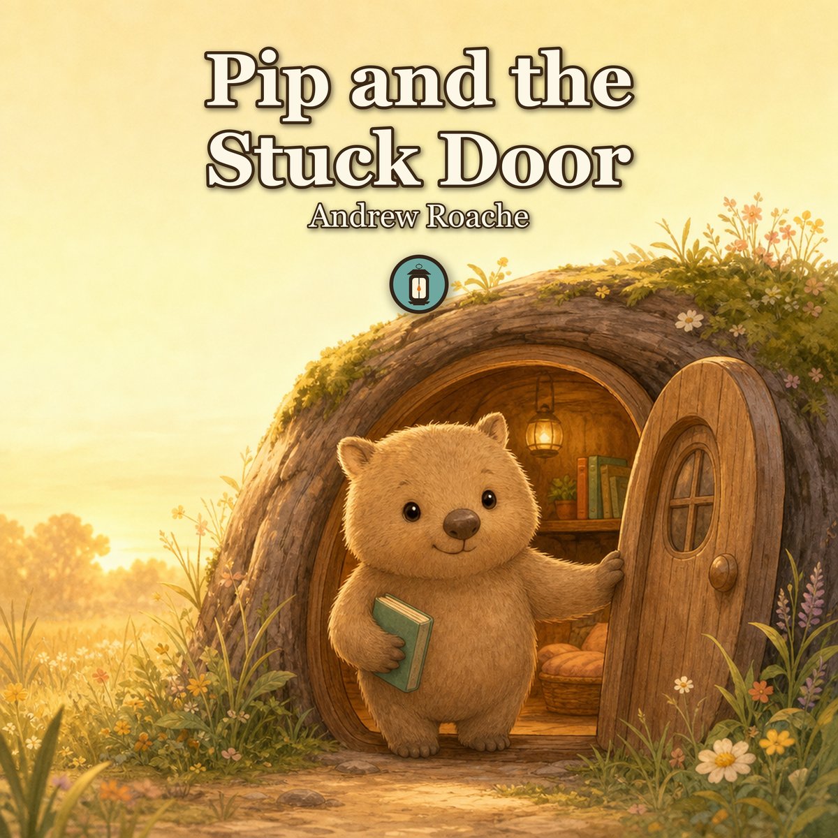 Pip and the Stuck Door - picture book cover by Lantern Path Books.