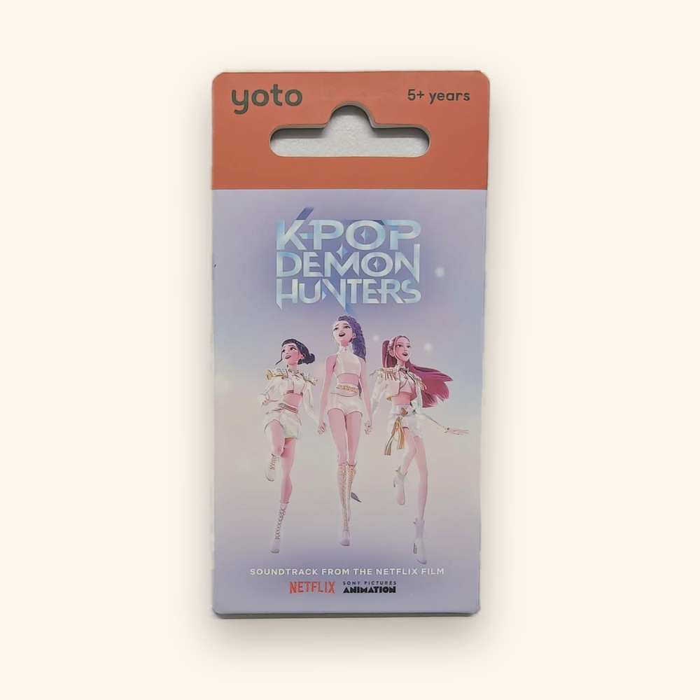 KPop Demon Hunters card, our own photo of the actual prize