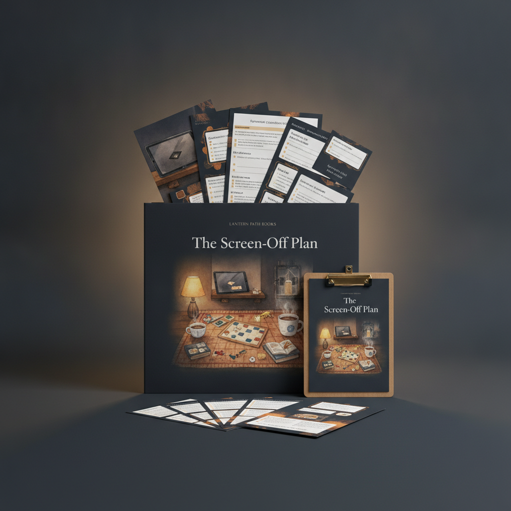 The Screen-Off Plan, a printable kit of screen-off cards and plans