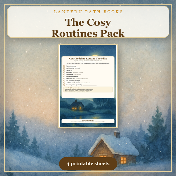 Cosy Routines Pack printable kit from Lantern Path Books